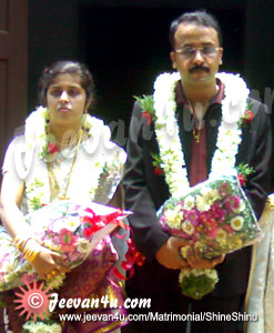 Shine Shinu Marriage photos at Aluva UC College Campus